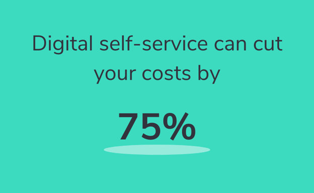 Digital self-service can cut your costs by